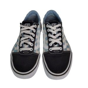 Vans Old Skool Checkerboard Blue Fog/White Women’s 6.5‎